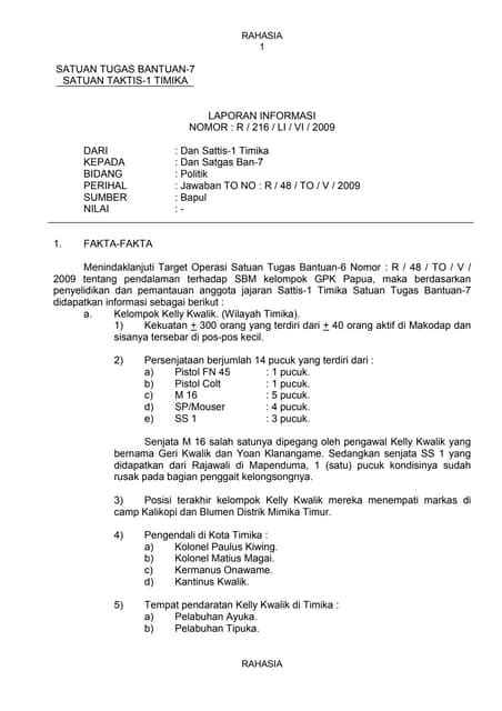 15 Contoh Laporan Informasi Intelkam Polri Contoh Proposal