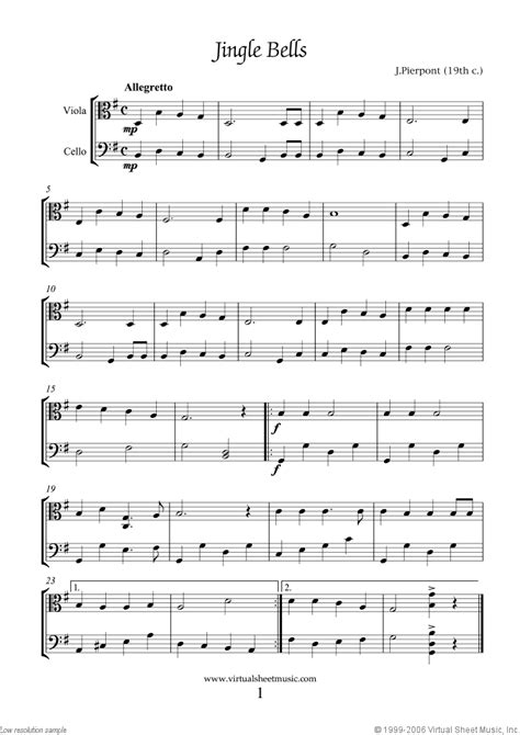 Easy Viola And Cello Duets Sheet Music Songs And Carols Pdf