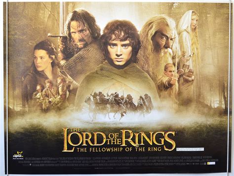 Lord Of The Rings The Fellowship Of The Ring Original Cinema Movie