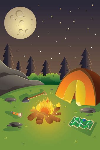 Youth Summer Camp Poster Stock Illustration Download Image Now Istock