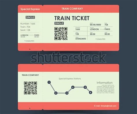 15 Train Ticket Templates In Ai Word Pages Psd Publisher