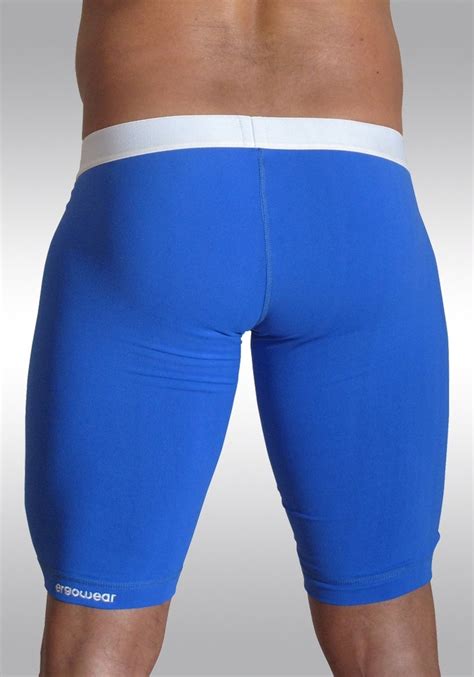 compression shorts blue max pouch underwear