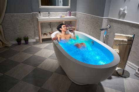 Aquatica Karolina™ Relax Solid Surface Air Massage Bathtub Fine Matte 298