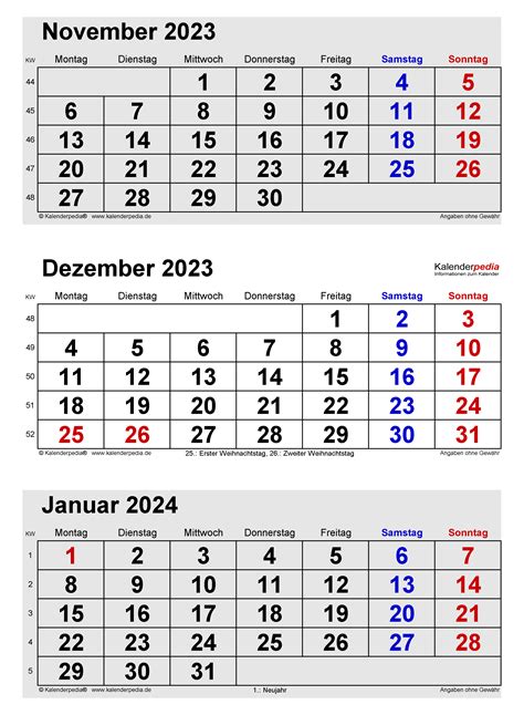 Druckbarer Kalender Dezember 2023 Mit Feiertagen
