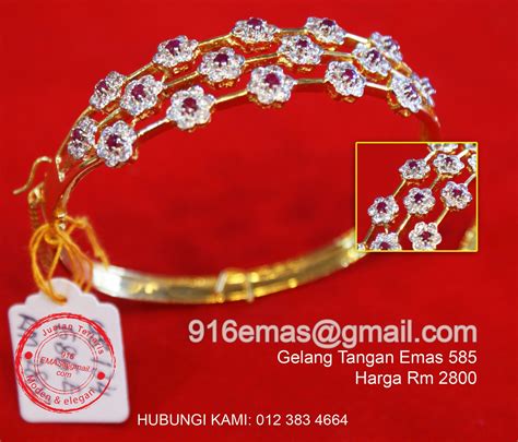 Gelang tali serut pandora untuk liontin charm atau emas hongkong. Emas termurah, dapatkan segera!: Gelang Tangan moden & elegen
