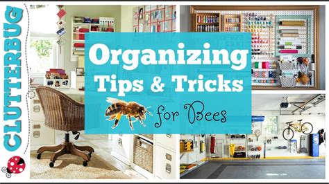 Organizing Tips And Tricks For Bees Clutterbug Organizing Youtube