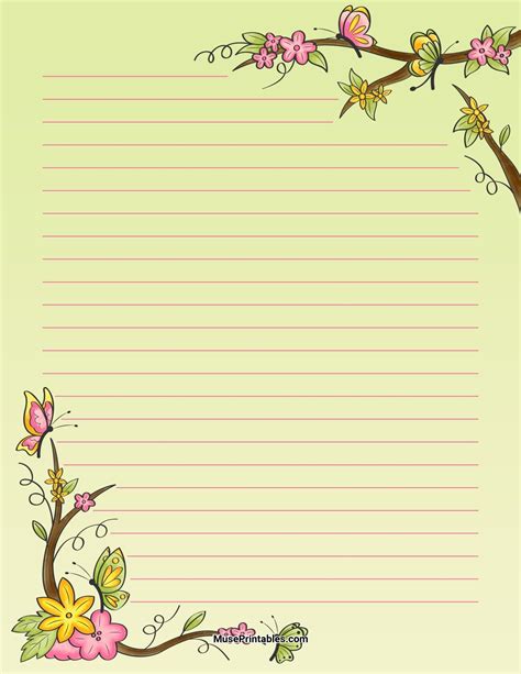 Folio Printable Lined Paper Free Printable Stationery Free