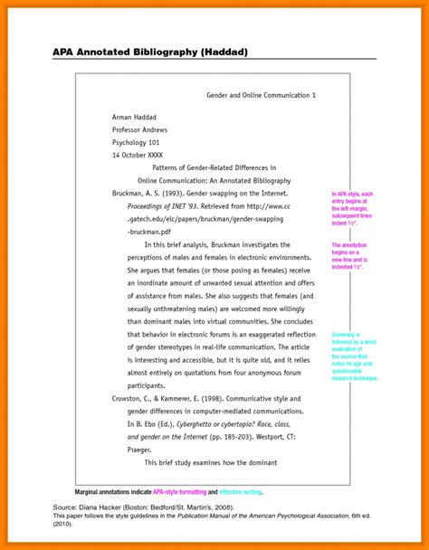 It is important to remind students that each page should have a. Purdue Owl Apa Annotated Bibliography Template ...