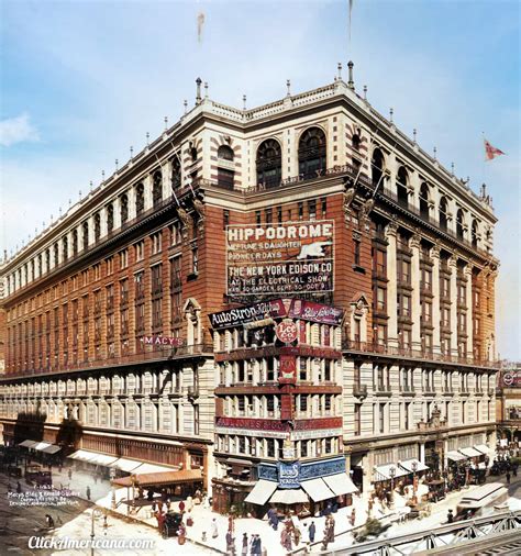 what the old macy s department store in new york city looked like 100 years ago click americana