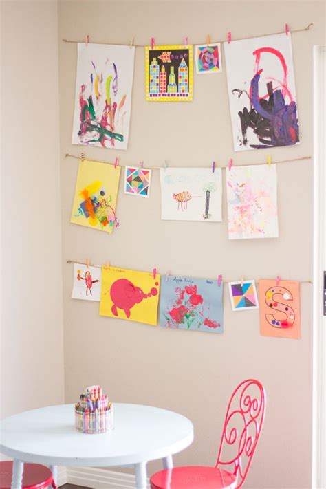 The Simplest Way To Display Your Kids Art Design Improvised