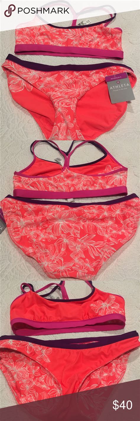 Athleta Bright Coral Swimsuit Coral Swimsuit Beautiful Outfits