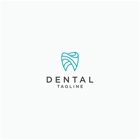 Tooth Dental Logo Icon Design Template Simple Modern Minimalist Flat Vector 7422142 Vector