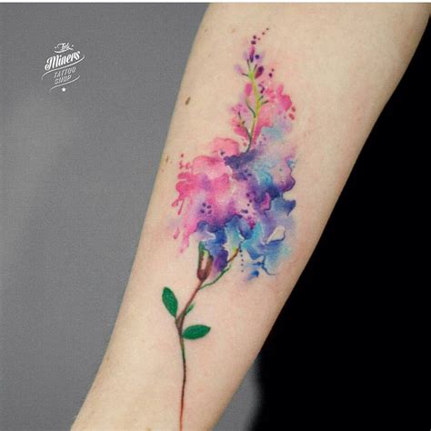 25 Attractive Colorful Flower Tattoo Design Ideas