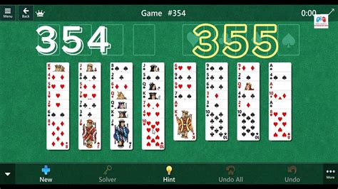 Solved Microsoft Solitaire Freecell No 354 And 355 🃏 Youtube