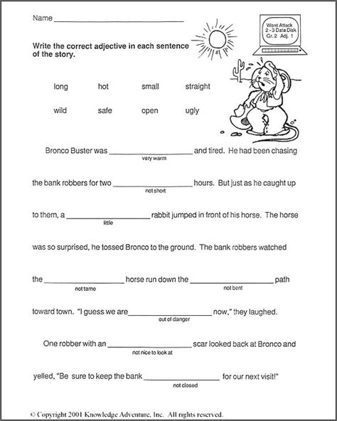 Context clues worksheet for grade 3 pronouns worksheets for grade 2. 1st grade science worksheets | Fill In The Blank Worksheets For 1st Grade | name tages ...