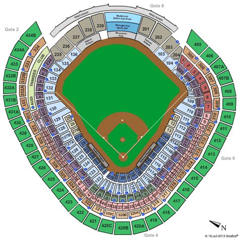 Yankee Stadium Seating Chart Parking And New York Yankees Tickets