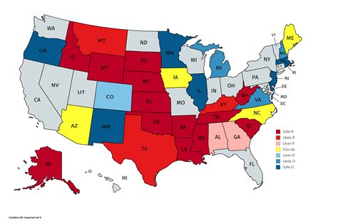 Updated Version Of My Old 2020 Senate Map Rvoteblue