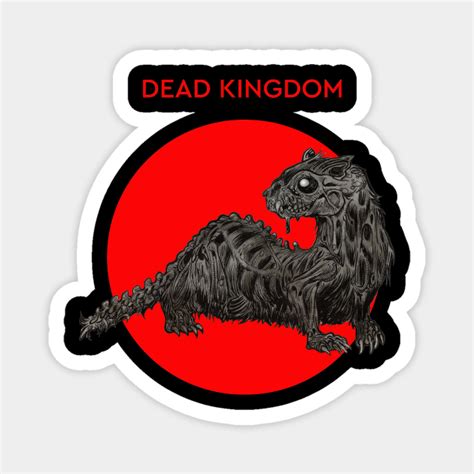 Zombie Art Black Footed Ferret Dead Kingdom Ferret Magnet Teepublic