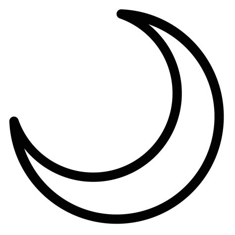 Crescent Moon Vector At Getdrawings Free Download