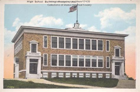 Item 17439 Freeport High School Ca 1925 Vintage Maine Images