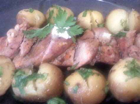 Muschi de porc cu cartofi la cuptor Rețetă Petitchef