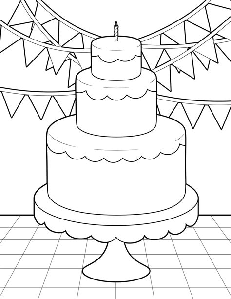 Nowadays, we advocate free printable birthday cake for you, this post is similar with cute baby polar bear coloring pages. The Spinsterhood Diaries: Thursday Coloring Page: Birthday ...