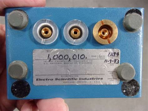 Electro Scientific Ind Esi Sr1 Standard Resistor 1 Megohm Bentley