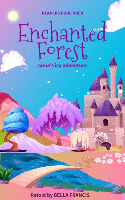 Magical Forest Kids Story Book Cover Template Postermywall