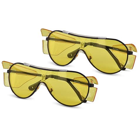 2 Pk Glare Resistant Glasses Amber 140383 Sunglasses And Eyewear