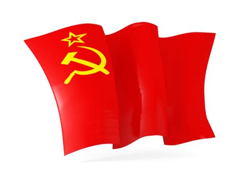 Waving Flag Illustration Of Flag Of Soviet Union