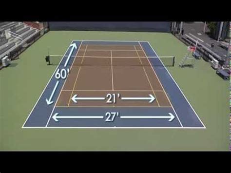 Tennis court dimensions tennis court design, tennis court, tennis these pictures of this page are about:badminton court dimensions feet. Youth Tennis - Setting up a 60-foot Court - YouTube
