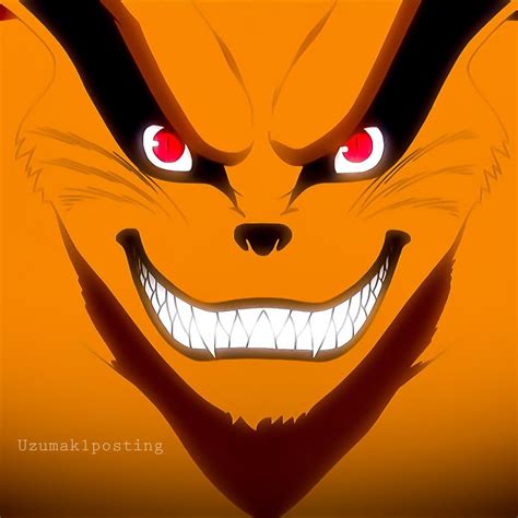 Kurama Naruto Mangá Colorido Olhos De Anime Anime