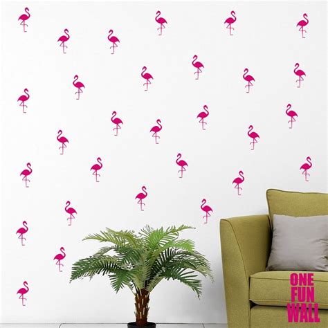 Flamingos Wall Decals Vinyl Stickers Bedroom Playroom Nursery Etsy