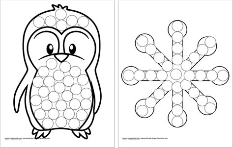 Free Printable Winter Do A Dot Marker Pages The Artisan Life