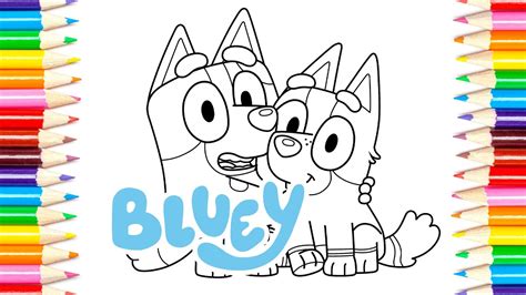 Bluey And Bingo Coloring Video Learning For Kids Youtube