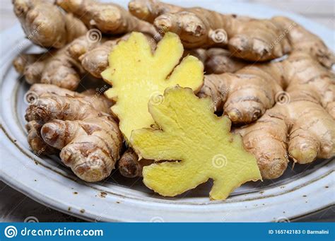 Fresh Gember Roots Used For Cooking And Medicine Stock Image Image Of