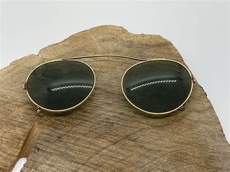 Vintage Clip On Sunglasses American Optical Ao Lite G Gem