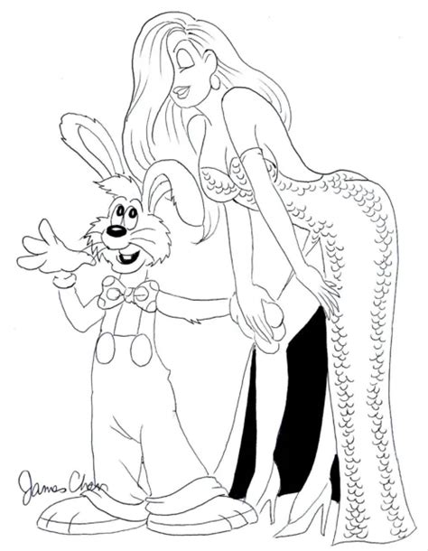 Jessica Rabbit Original Comic Art Black Ink Sketch 2 By Comic Artist