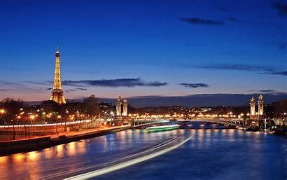 River Seine France Wallpapers Paris Night Desktop