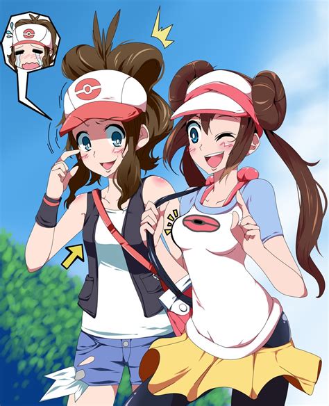 Rosa And Hilda Pokemon And More Drawn By Oriennto Danbooru