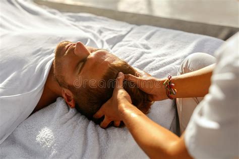 Relaxing Head Massage Stock Image Image Of Massage Bikini 3102529