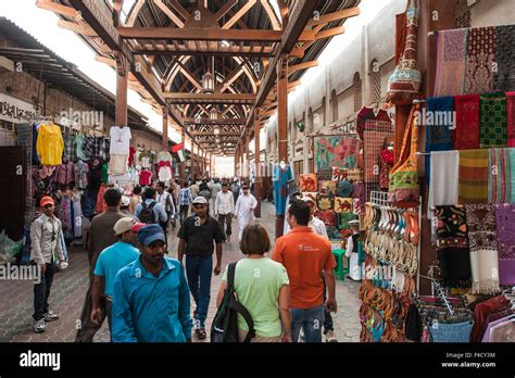 Textile Souk In Bur Dubai Dubai United Arab Emirates Stock Photo Alamy