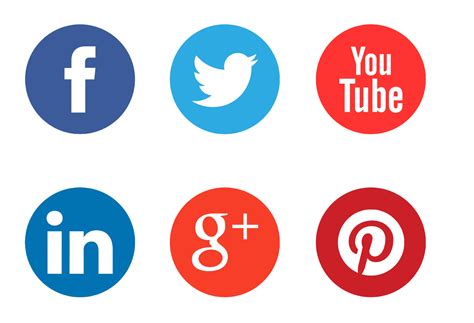 Download Social Media Icons Set Transparent Social Media Icon Png