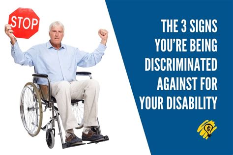 3 Signs Youre Being Discriminated Against For Your Disability