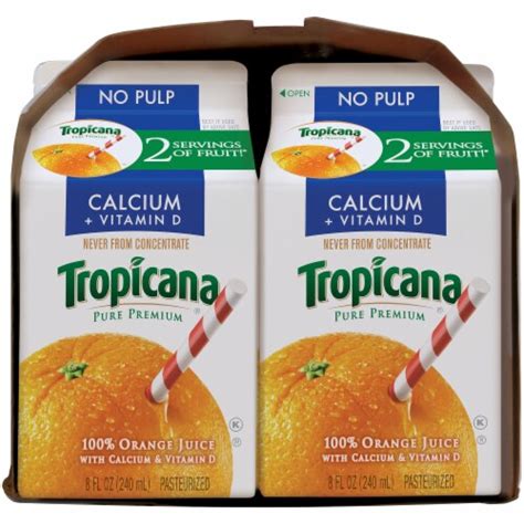 Tropicana Pure Premium No Pulp Orange Juice With Calcium And Vitamin D 6