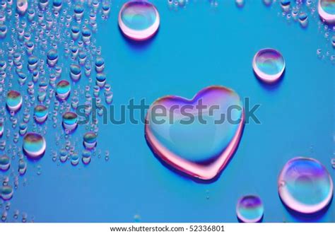 Heart Shaped Water Drop Stock Photo Edit Now 52336801