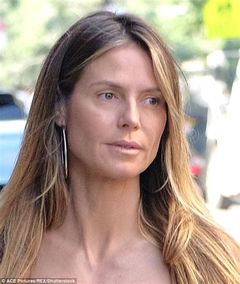 Heidi Klum Lets Her Natural Beauty Shine Daily Mail Online