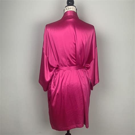 Victoria’s Secret Pink Satin Robe One Size Please Depop