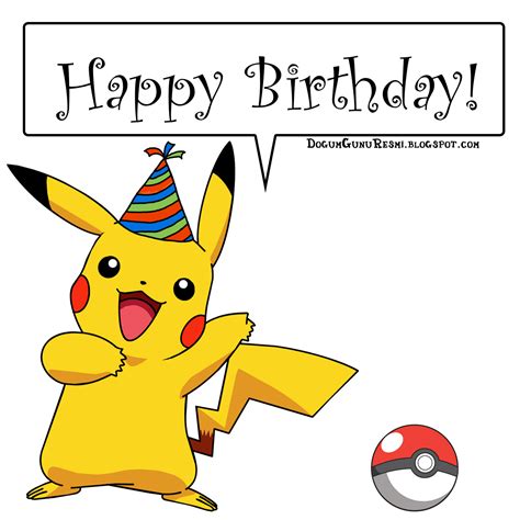 Happy Birthday Pikachu Dogum Günü Resimleri