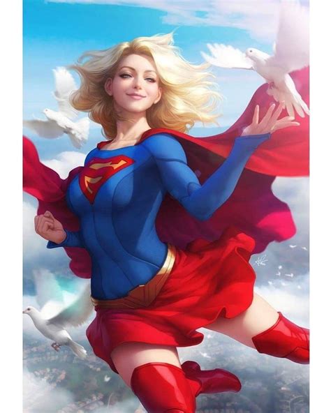Supergirl By Artgerm Supergirl Comic Dc Comics Girls Supergirl